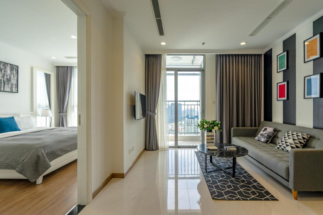 Hoasun Boutique Apartment - Vinhomes Central Park Ho Chi Minh-staden Exteriör bild